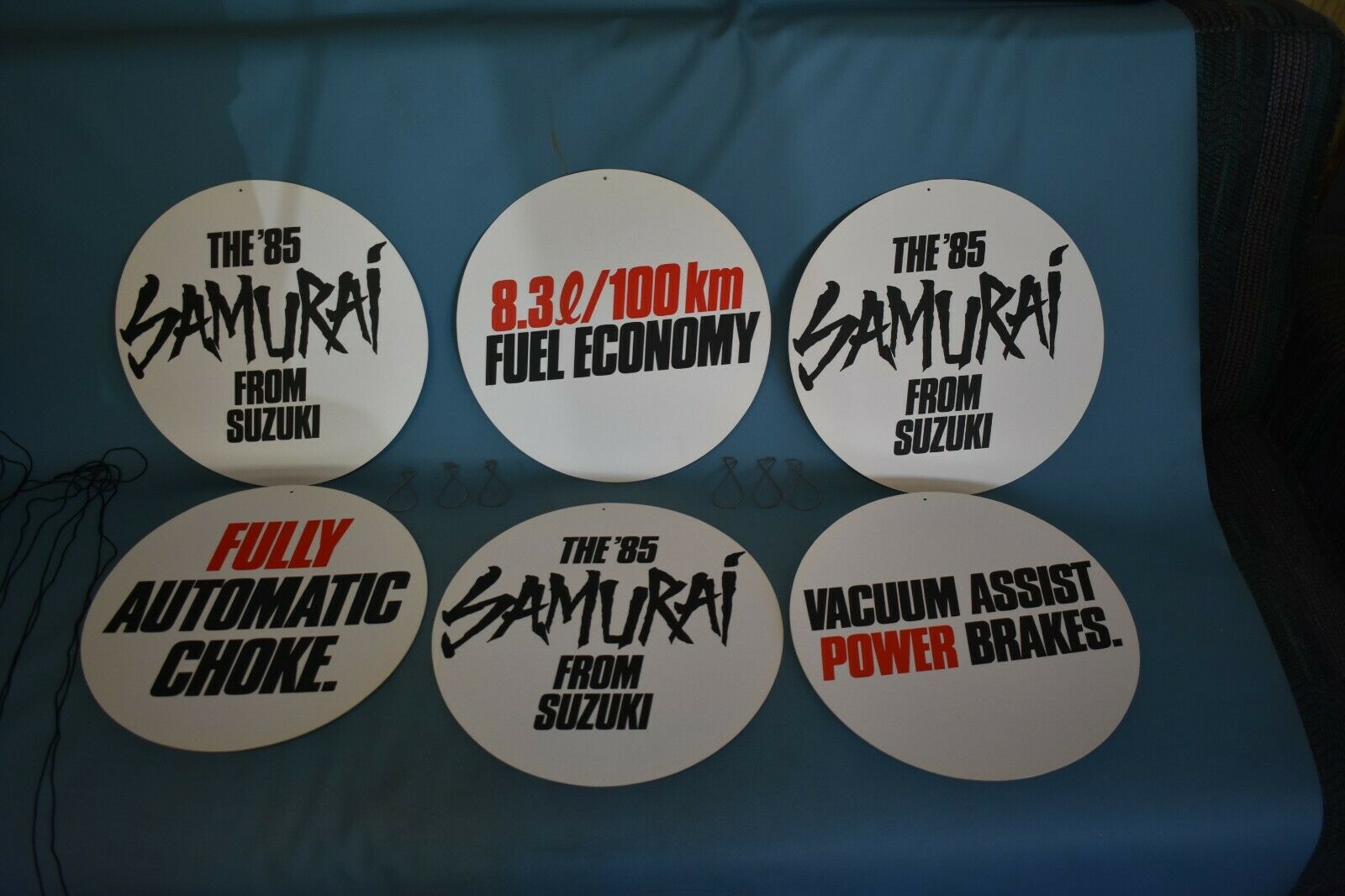 1985 Suzuki Samurai Showroom Advertising Hangers Banner Signs