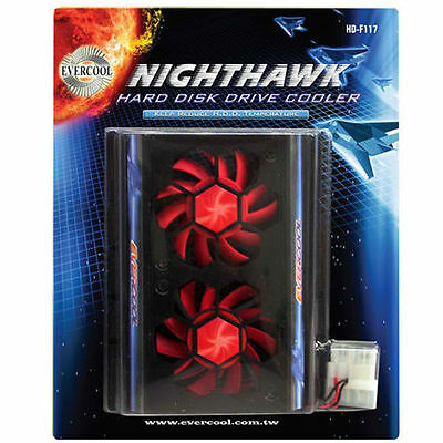 Evercool Hd-f117 Nighthawk Internal 3.5" Hard Disk Drive Hdd Aluminum Cooler Fan