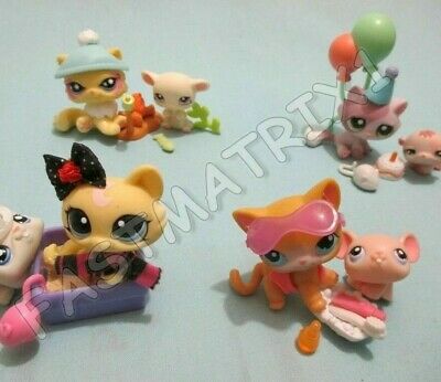 Littlest Pet Shop Random Lot 7 Pcs Cat Mouse 5 Accessories Buy 3 Get 1 Free