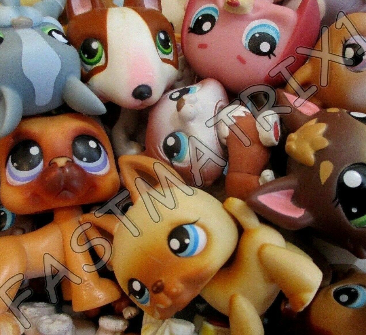 Littlest Pet Shop Lot 3 Random Blemished Puppy Dogs Authentic Lps Buy 3 Get 1