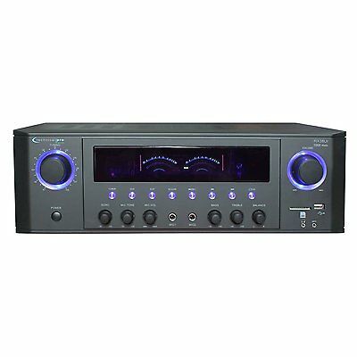 Technical Pro 1000-watt Professional Receiver With Usb & Sd Card Inputs In Black