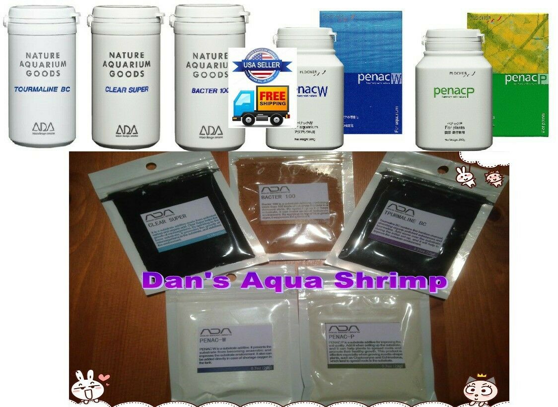 Ada 5 Fertilizer Penac P+penac W+tourmaline Bc+clear Super+bacter 100 Plant Tank
